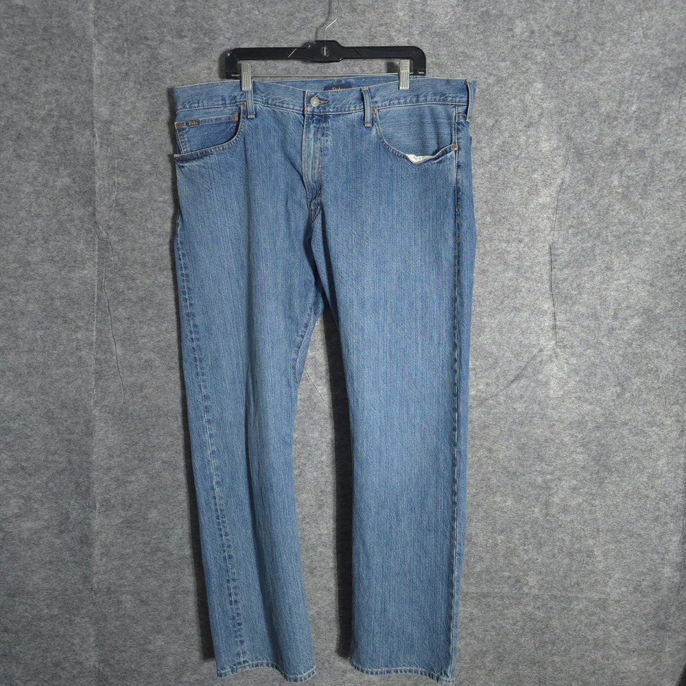 Polo Ralph Lauren Hampton Relaxed Straight Jeans Mens 40x32 Blue Denim 5-Pocket